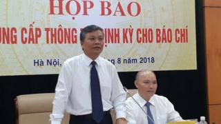 Thứ trưởng Bộ Nội vụ Nguyễn Trọng Thừa tại cuộc họp báo hôm 20/08 ở Hà Nội.