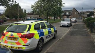 Police at the scene