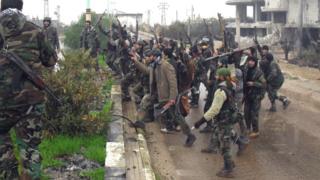 Abarwanyi bashigikiye leta ya Syria mu 2016