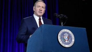 Kevin Spacey for di show, "House of Cards"
