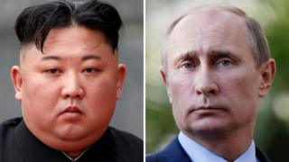 Kim Jong-un y Vladimir Putin
