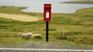 Postbox on Yell, Shetland