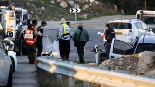 Scene of drive-by shooting in West Bank (13/11/15)
