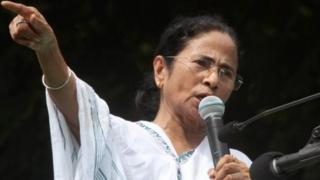 পশ্চিমবঙ্গের মুখ্যমন্ত্রী মমতা ব্যানার্জী।