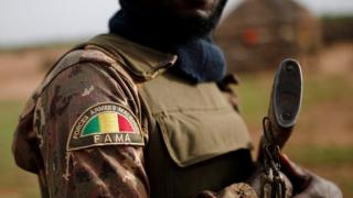 A Malian Armed Forces (FAMa) soldier