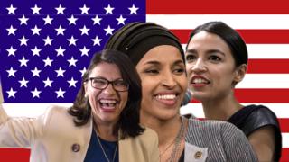 Rashida Tlaib, Ilhan Omar iyo Alexandria Ocasio-Cortez waxaa xilalka loo dhaariyay 3 January 2019