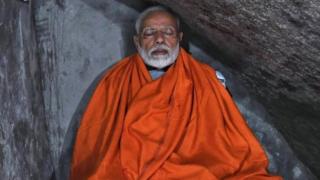 Modi meditates