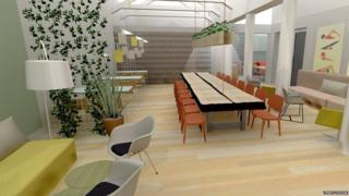 Artist's impression of new offices