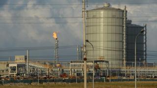 This picture taken on December 3, 2015 shows the main part of the Taiwain-owned steel plant Formosa in the central province of Ha Tinh.