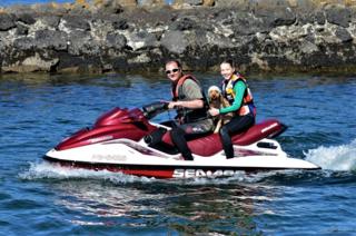 jet ski at Dunure