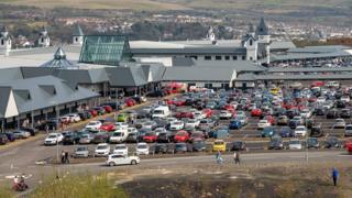 Trago Mills car park