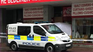 Scene of the homeless death.