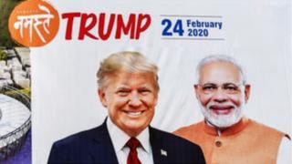 ટ્રમ્પની મુલાકાત અંગે પોસ્ટર