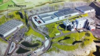 An artist's impression of the proposed waste facility