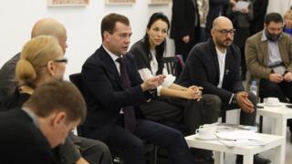 Дмитрий Медведев и Кирилл Серебренников
