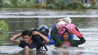 သြဂုတ်လအတွင်း မွန်ပြည်နယ်က ရေကြီးမှုမြင်ကွင်း