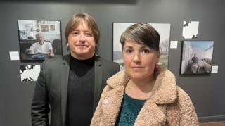 Co-director of AmberSide Bryan Dixon and Side gallery curator Kerry Lowes