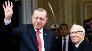 Erdoğan Afrika turunun son durağı olan Tunus'ta mevkidaşı Beji Kaid Essibsi ile görüşmüştü.