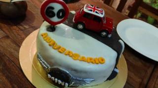 Mini car celebration cake