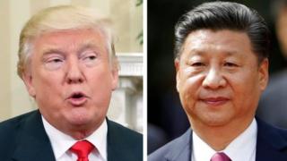 Donald Trump, presidente de EE.UU. y Xi Jinping, presidente de China
