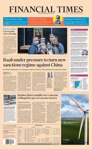 Financial Times front page
