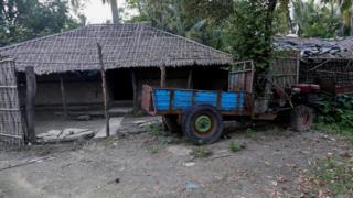 Rumah warga Rohingya
