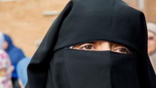 Niqab-владелец - архивная фотография