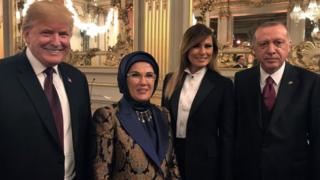 اردوغان، همسر ترامپ، همسر اردوغان و ترامپ