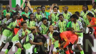 'Yan wasan Super Falcons na Najeriya