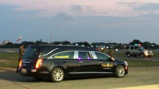 Kofi Annan body arrives