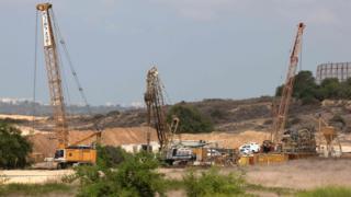 Строительство на границе с Газой