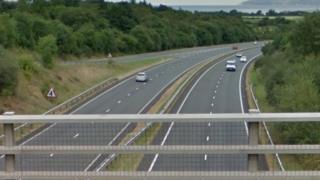 A55 at Llandegai