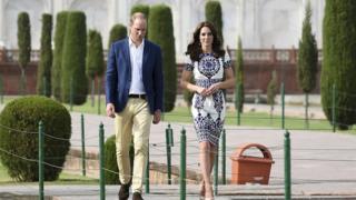 Duke and Dunchess of Cambridge at the Taj Mahal