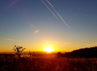 Sunrise over the Chilterns
