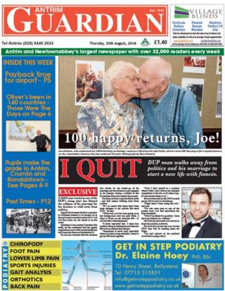 Antrim Guardian front page