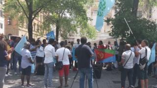 ኤርትራውያን ኣብ ሮማ ጣልያን ተቓውሞ እናስምዑ