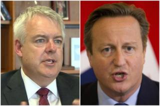 Carwyn Jones a David Cameron