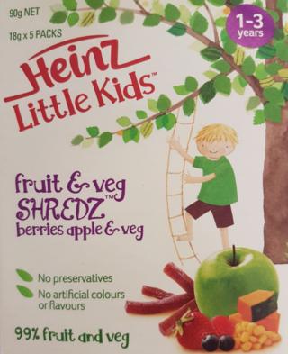 Packaging for Heinz food's Shredz