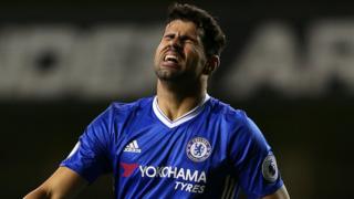 Diego Costa (Chelsea), l'un des meilleurs buteurs de la Premier League cette saison avec 14 réalisations est la cible de plusieurs club chinois (archives)