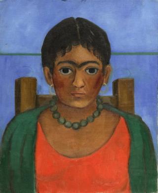 Frida Kahlo'nun Nina con collar (Kolyeli Kız) resmi