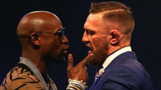 Floyd Mayweather y Conor McGregor frente a frente