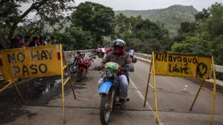 El tranque del puente de La Trinidad.