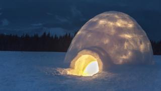 Iglu iluminado