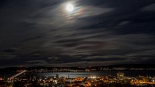 Night sky over Dundee