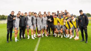 Henry Searle and Wolves squad