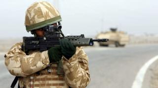 Британский солдат в Ираке
