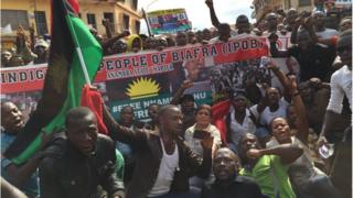 Биафра протестующих