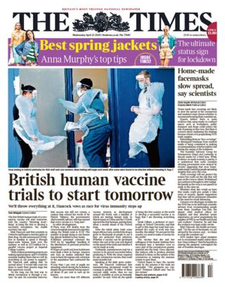 Times front page