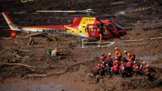 Resgate em Brumadinho