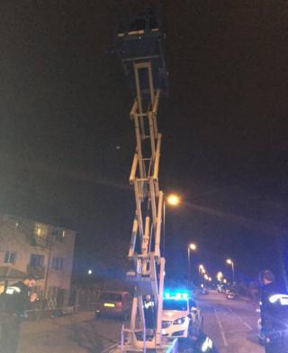 'Stolen' scissor lift